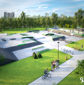 Projekt skateparku w Jaworznie / by Slo Concept