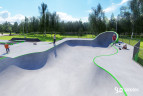 Projekt skateparku w Jaworznie - Slo Concept