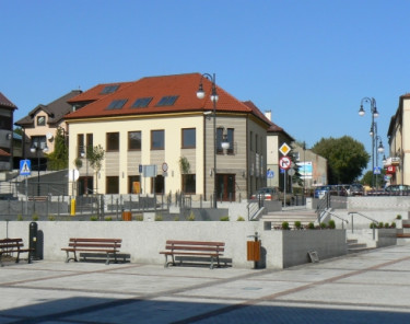 Rynek w Trzebini..